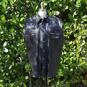 Harley Davidson motor cycles leather vest